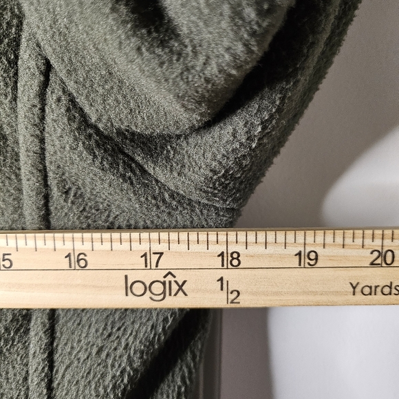 Last Kiss Olive Military Peacoat Jacket XL Asym Collar Button Detail Blokecore - Picture 9 of 11